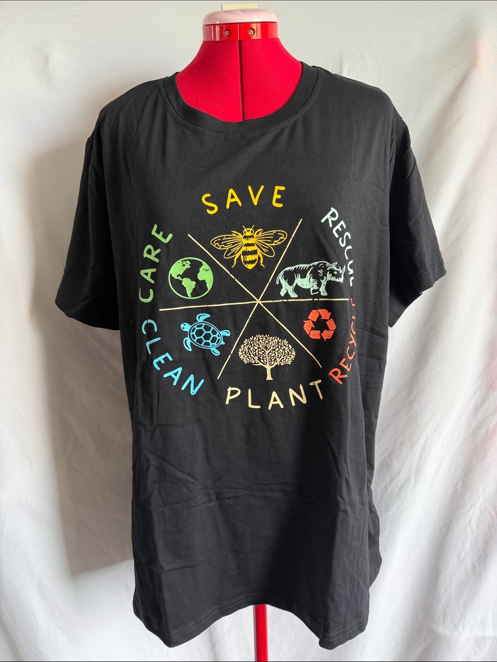 Save the Planet Short Sleeve Tee - Black